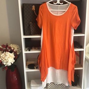 🚨LAST CALL🚨Women’s Layered Linen Sm/Med Summer Dress